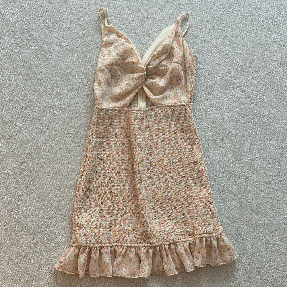Mini Smocked Floral Dress
